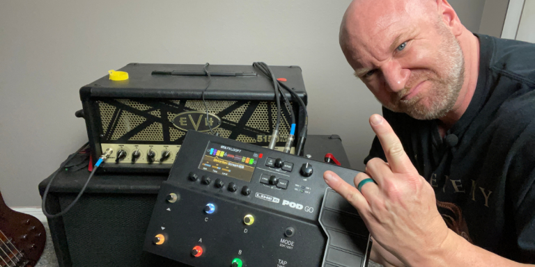 Connect Line 6 POD go to Amp