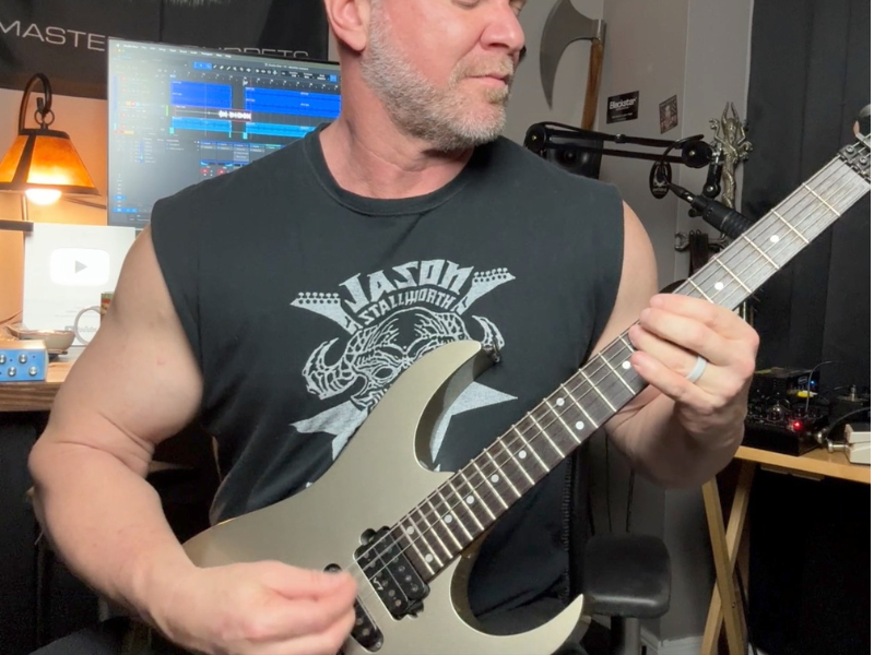 Playing tight metal riffs